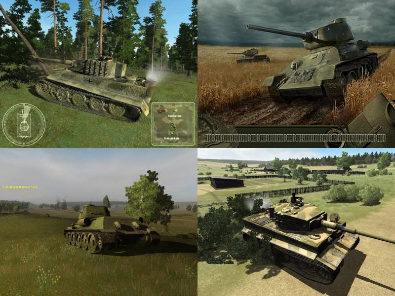 simulador tanque de guerra segunda guerra mundial tiger vs t-34