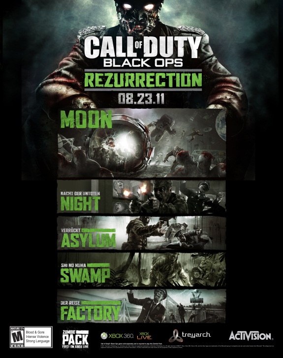 DLC Rezurrection é anunciado para Call of Duty Black Ops Games de